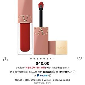 Valentino liquid Matt color undressed velvet